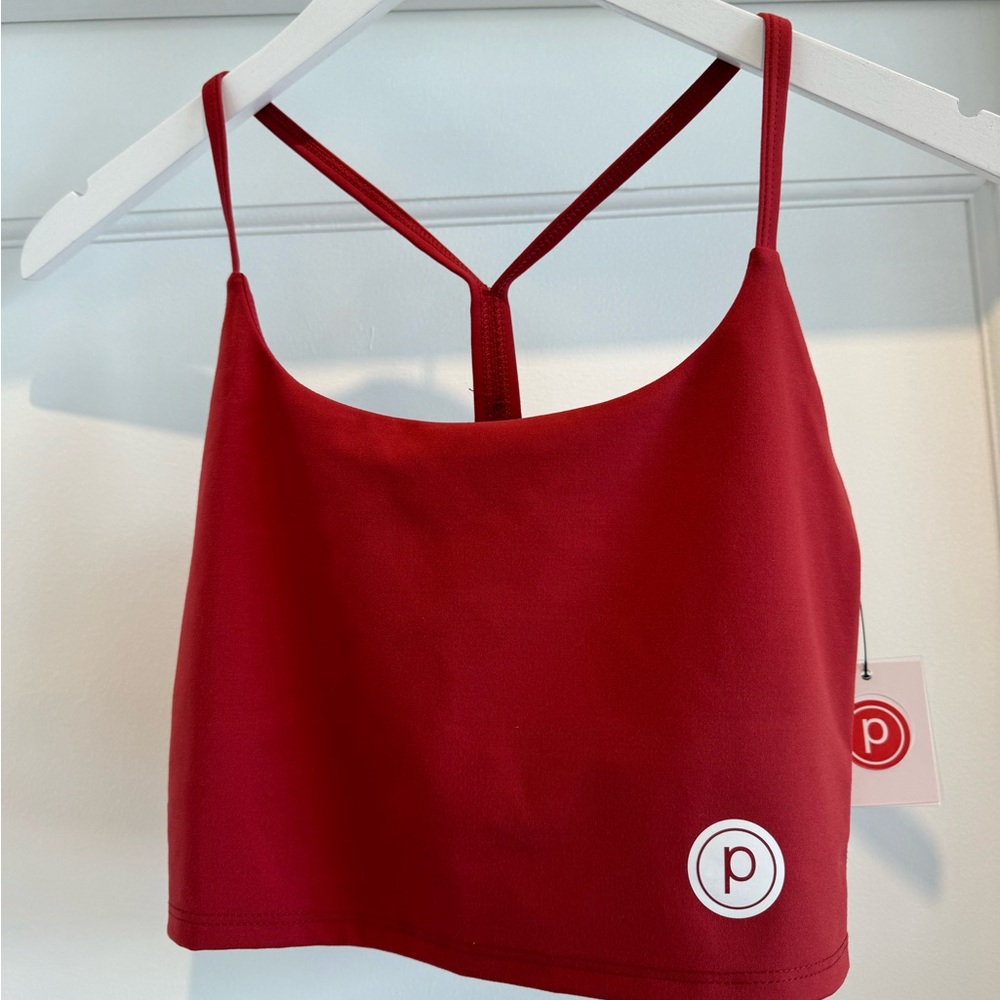 NWT Glyder Pure Bra Pure Barre Branded in Cardinal
